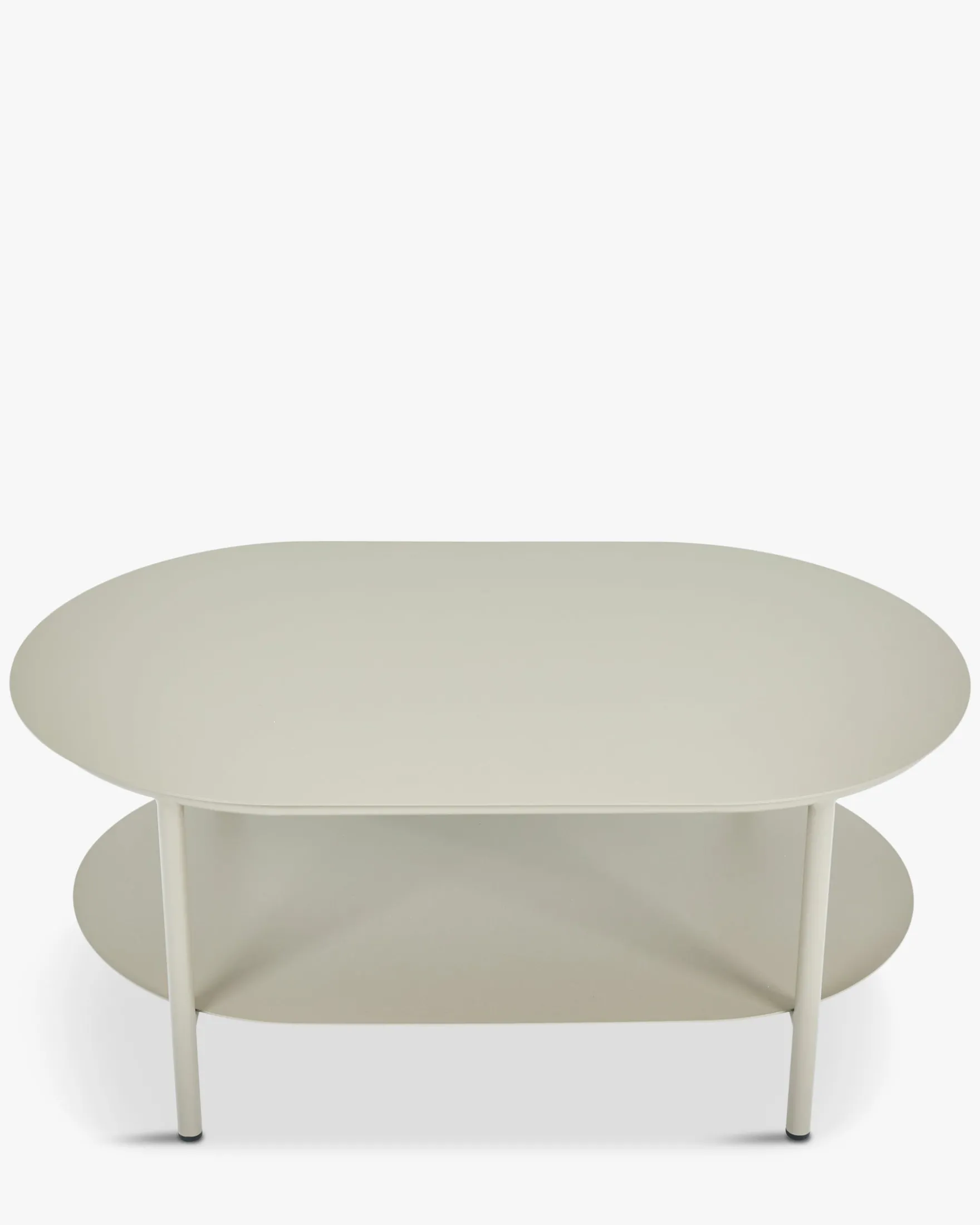 Table basse de jardin, Métal taupe waterproof, 100x60 Florentino