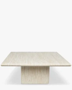 Table basse, Effet travertin glossy, L85 Artemis