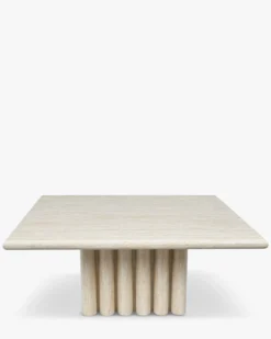 Table basse, Effet travertin glossy, L85 Artemis