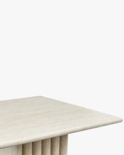 Table basse, Effet travertin glossy, L85 Artemis
