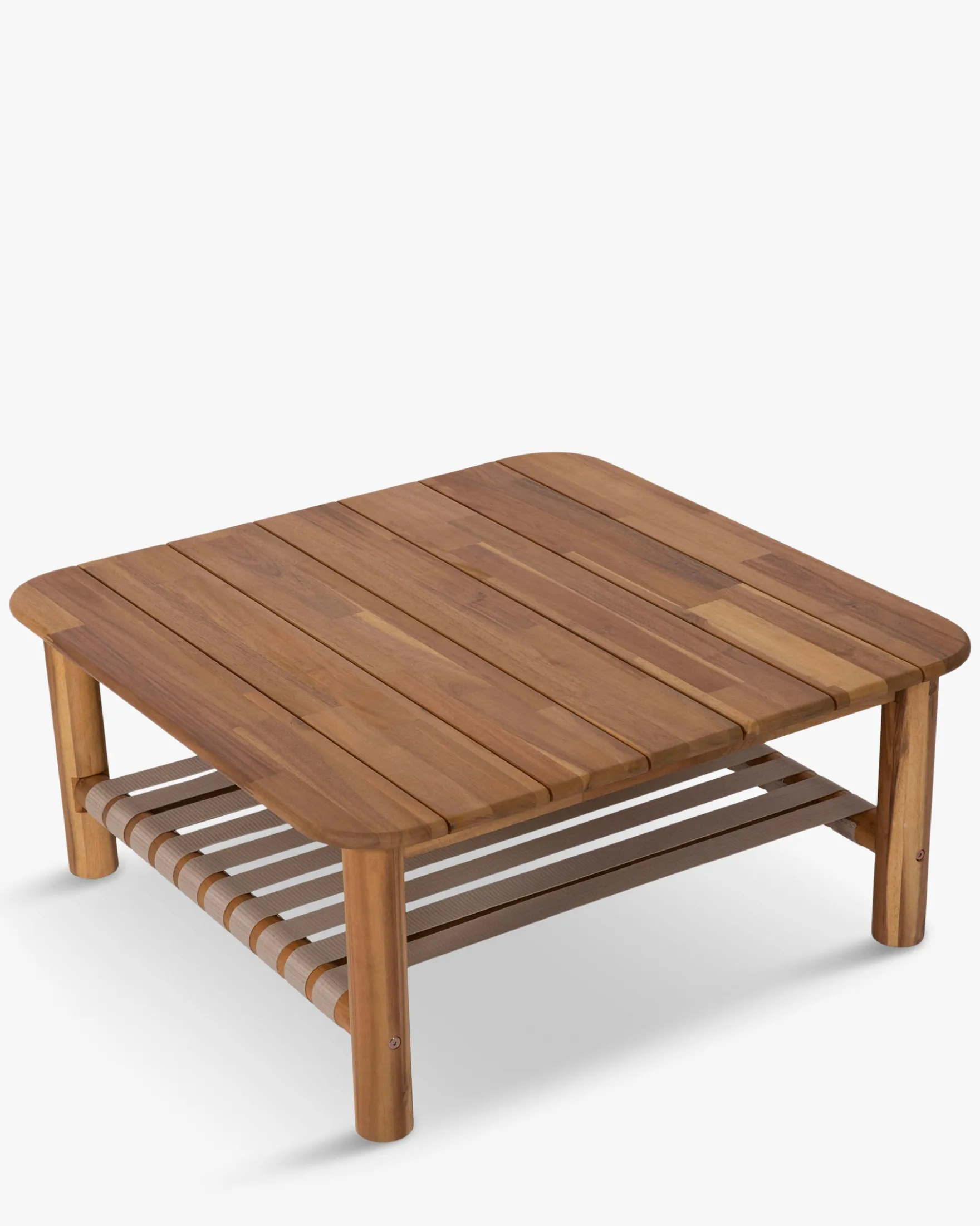 Table basse extérieur, Bois d'acacia waterproof, 90x90 Bexley