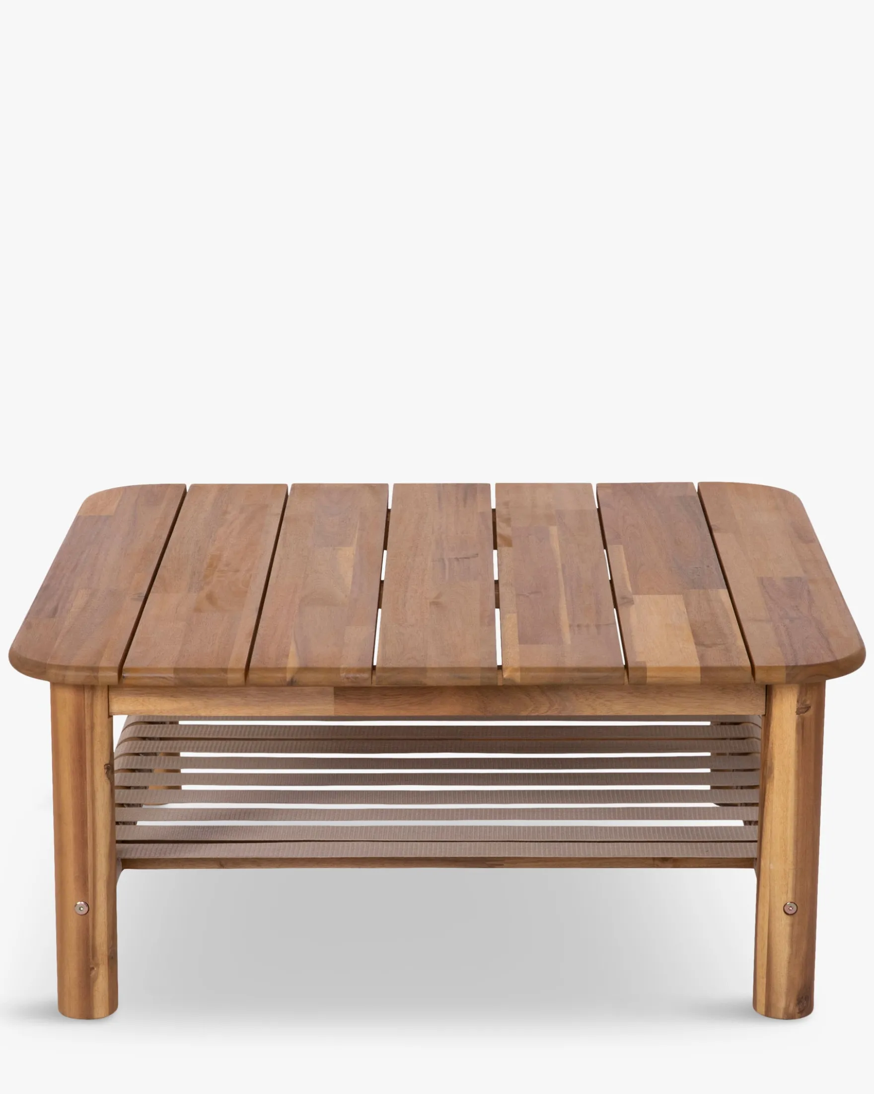 Table basse extérieur, Bois d'acacia waterproof, 90x90 Bexley