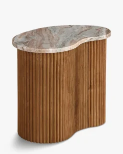 Table basse, Marbre rouge, L50 Isleta
