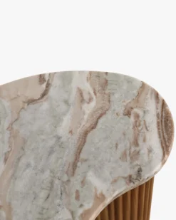 Table basse, Marbre rouge, L50 Isleta