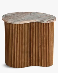 Table basse, Marbre rouge, L50 Isleta