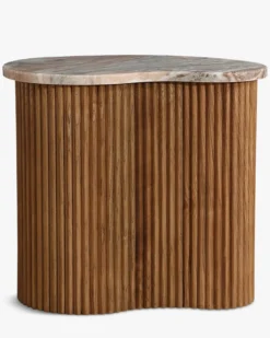 Table basse, Marbre rouge, L50 Isleta