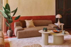 Table d'appoint, Beige argile, H50 Esther