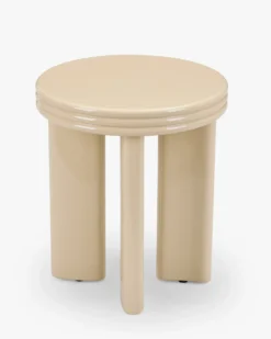 Table d'appoint, Bois beige glossy, H45.5 Mira