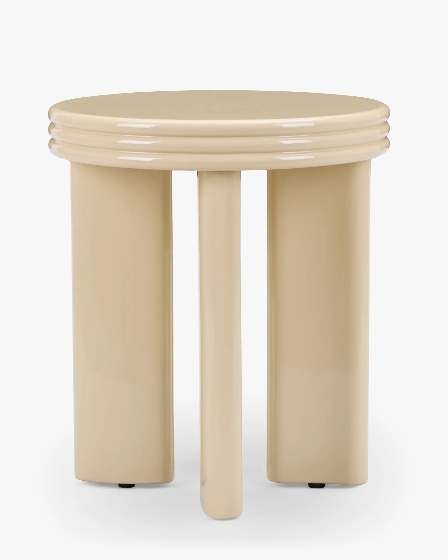 Table d'appoint, Bois beige glossy, H45.5 Mira