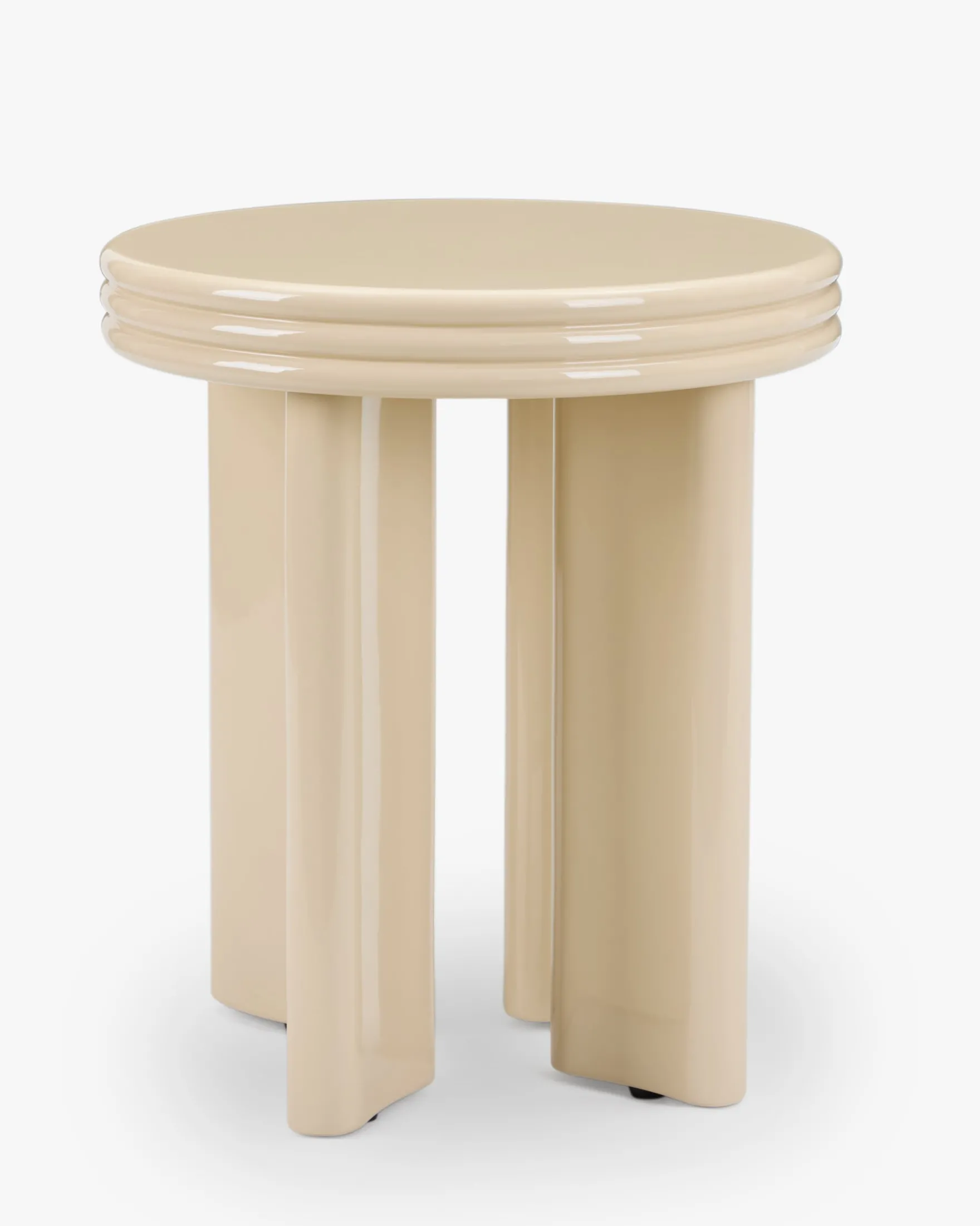 Table d'appoint, Bois beige glossy, H45.5 Mira