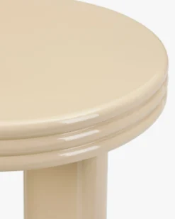 Table d'appoint, Bois beige glossy, H45.5 Mira