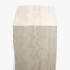 Table d'appoint, Cube effet travertin naturel, H50 Borgo