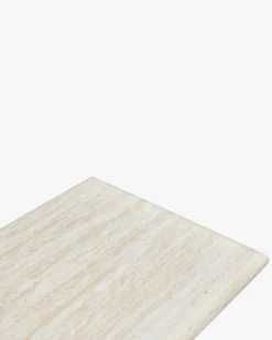 Table d'appoint, Effet travertin glossy, H51 Artemis