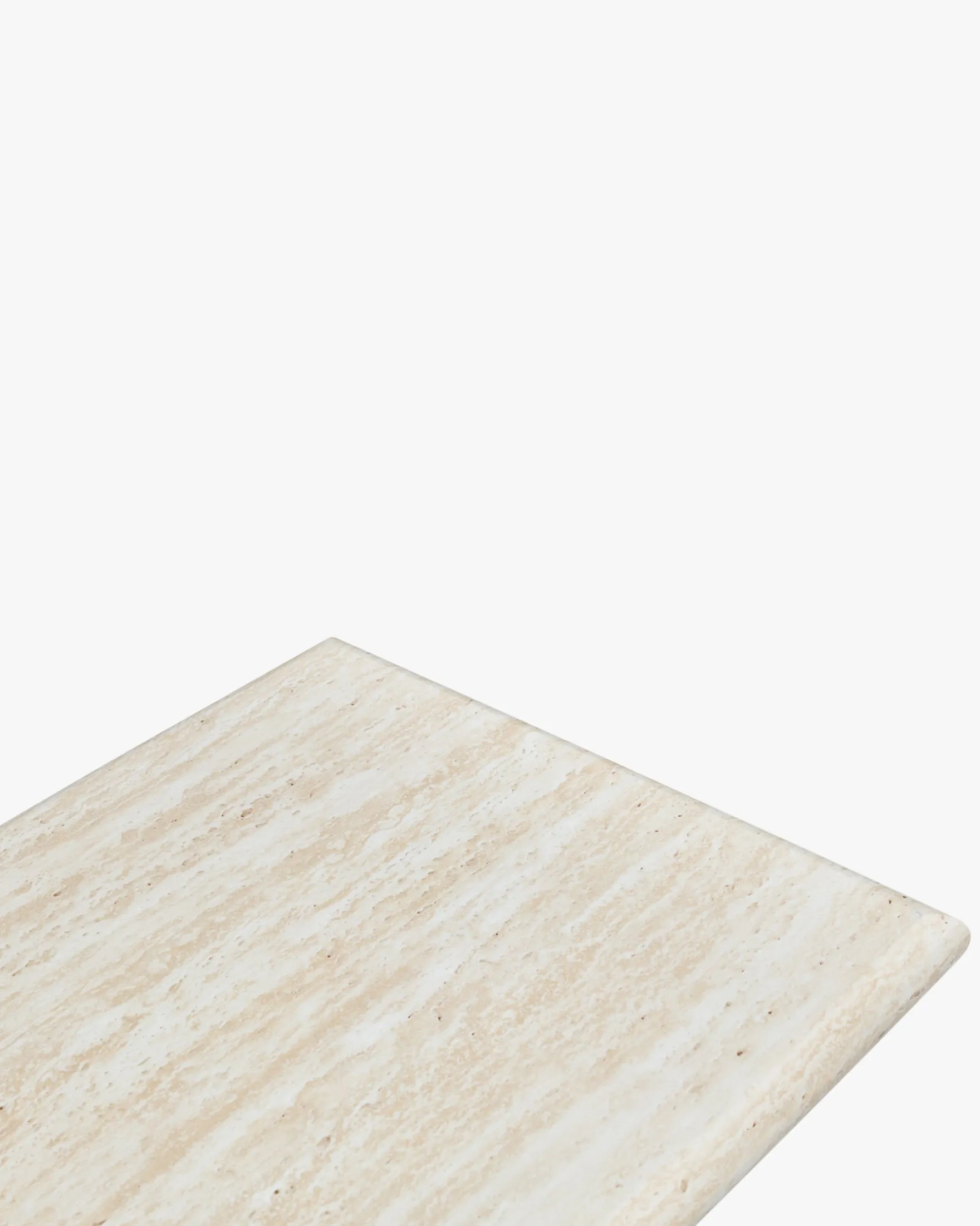Table d'appoint, Effet travertin glossy, H51 Artemis