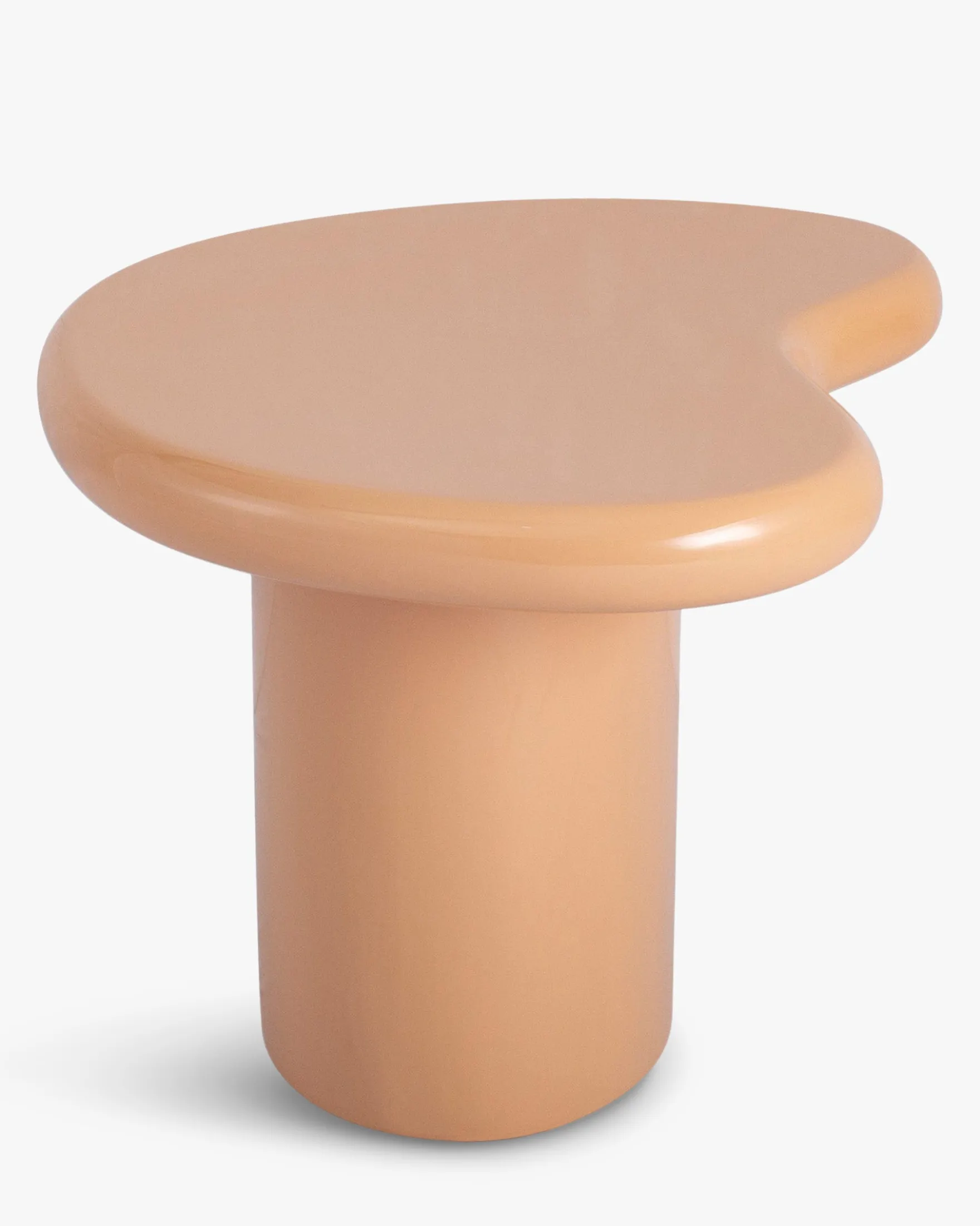 Table d'appoint modulable indoor/outdoor, Beige caramel glossy, H39 Levanto