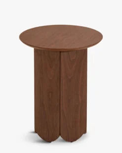 Table d'appoint ou de chevet, Effet bois noyer, H50 Fushimi