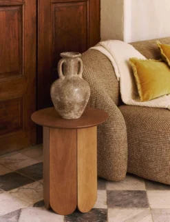 Table d'appoint ou de chevet, Effet bois blond, H50 Fushimi