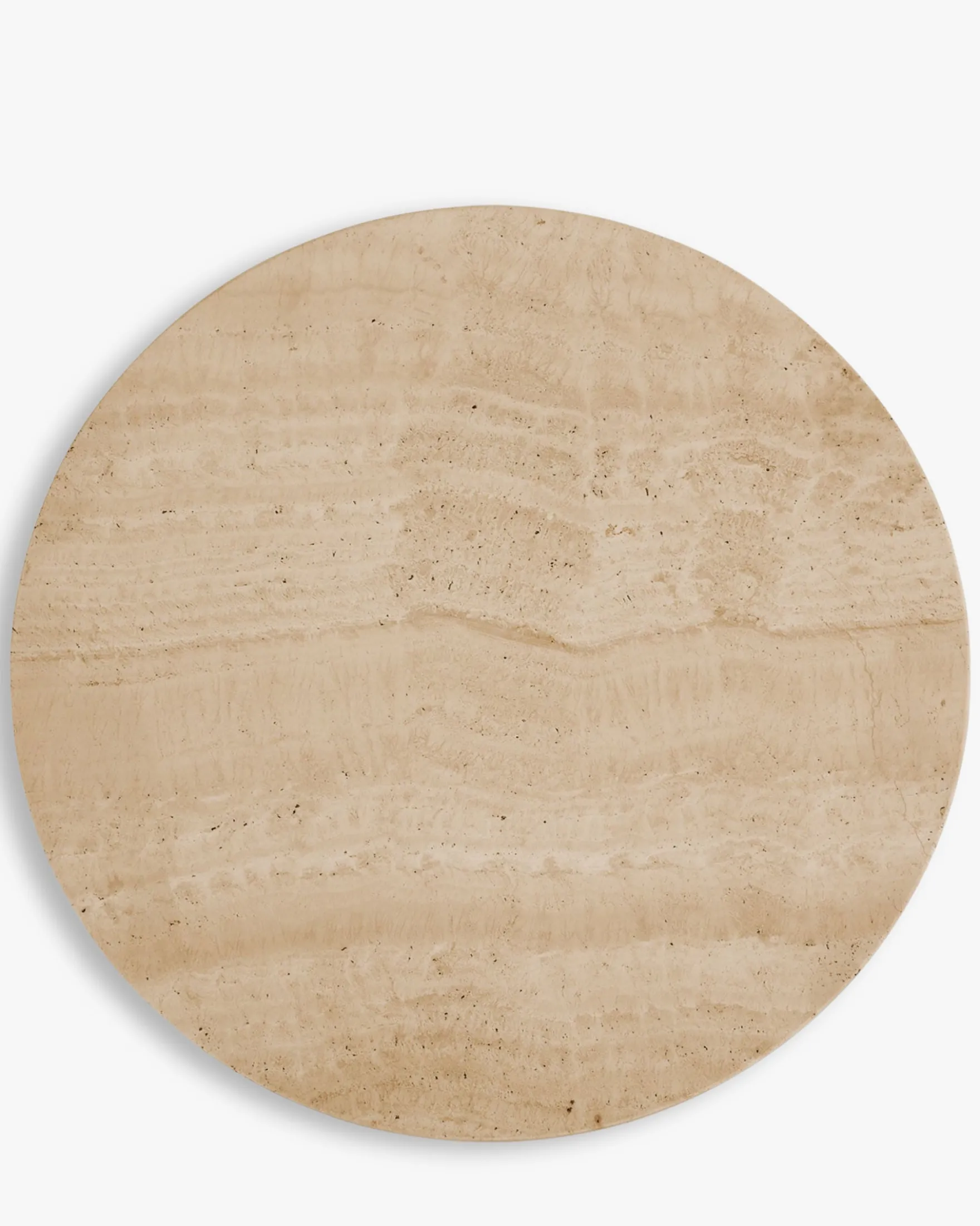 Table d'appoint, Pierre de travertin waterproof, H50 Emilio