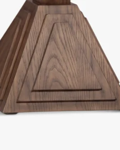 Table de bistrot, Bois de frêne teinté noyer, 70x70 Strata