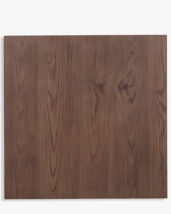 Table de bistrot, Bois de frêne teinté noyer, 70x70 Strata