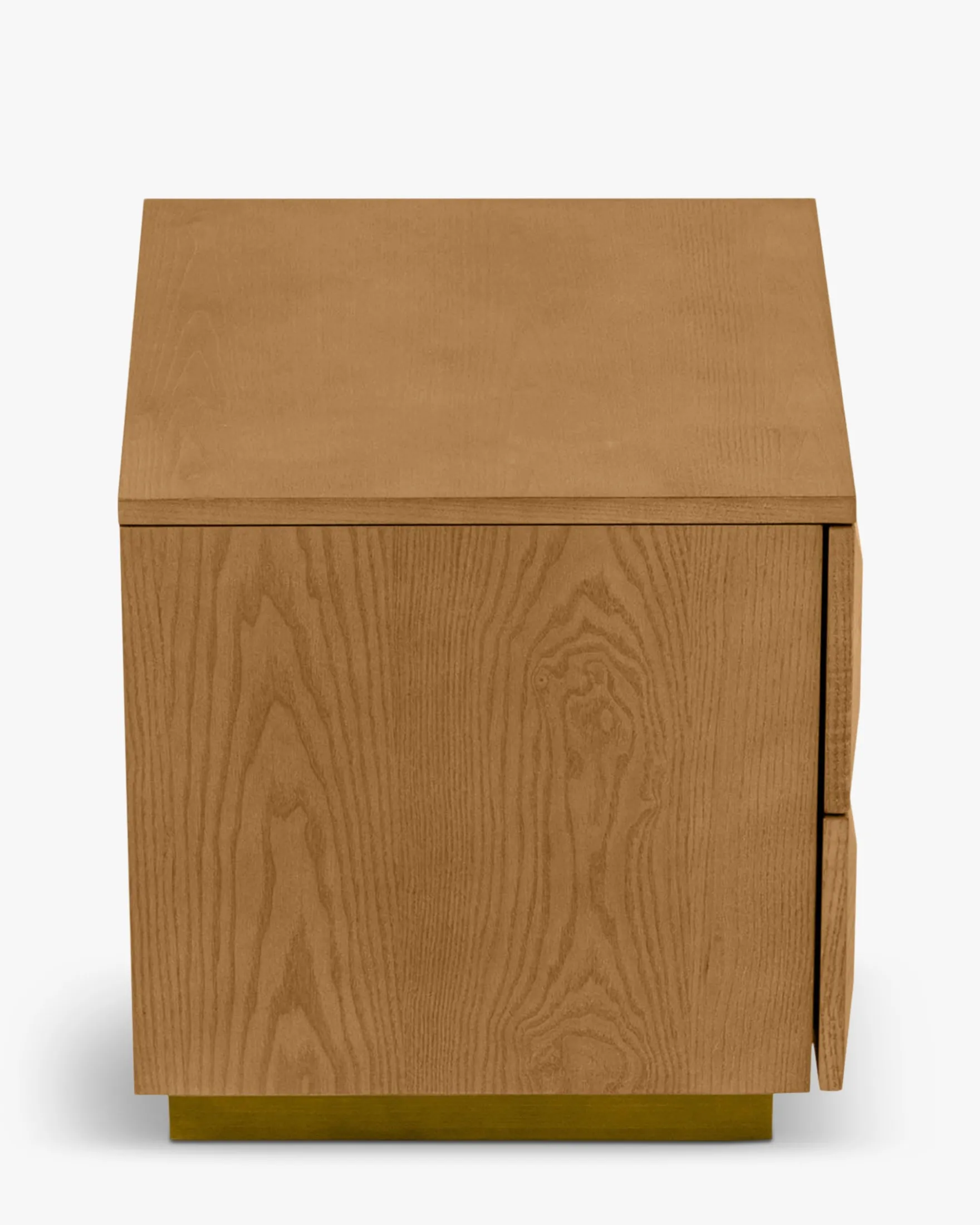 Table de chevet, Bois blond & bronze, H47 Stamford