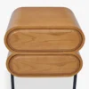 Table de chevet, Bois blond, H50 Monaco