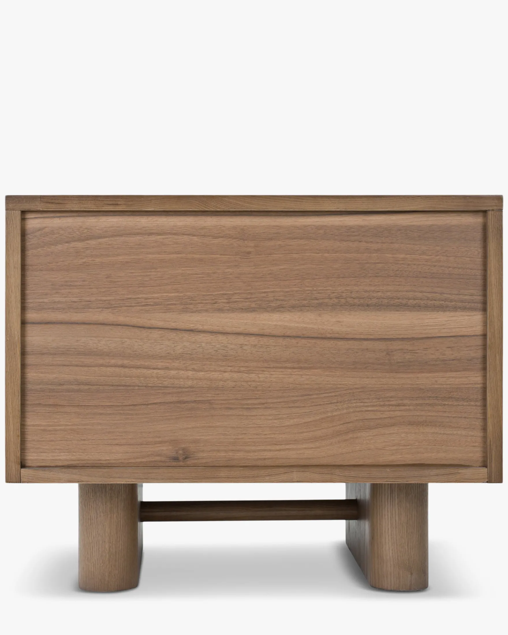 Table de chevet, Bois de frêne teinte noyer, H50 Cooper