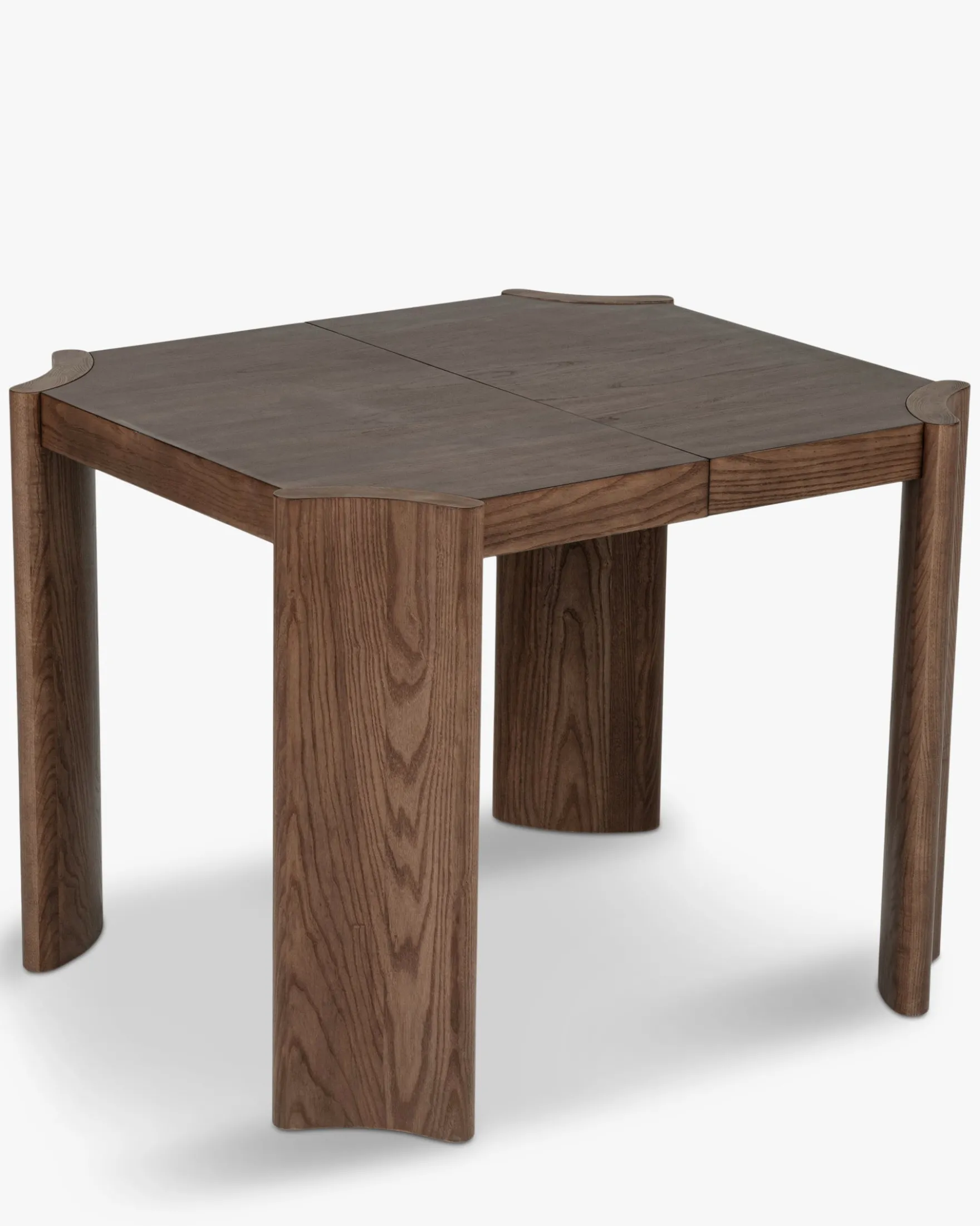 Table à manger extensible, pour 4-6 personnes, Bois teinté noyer, L100-180 Mirage