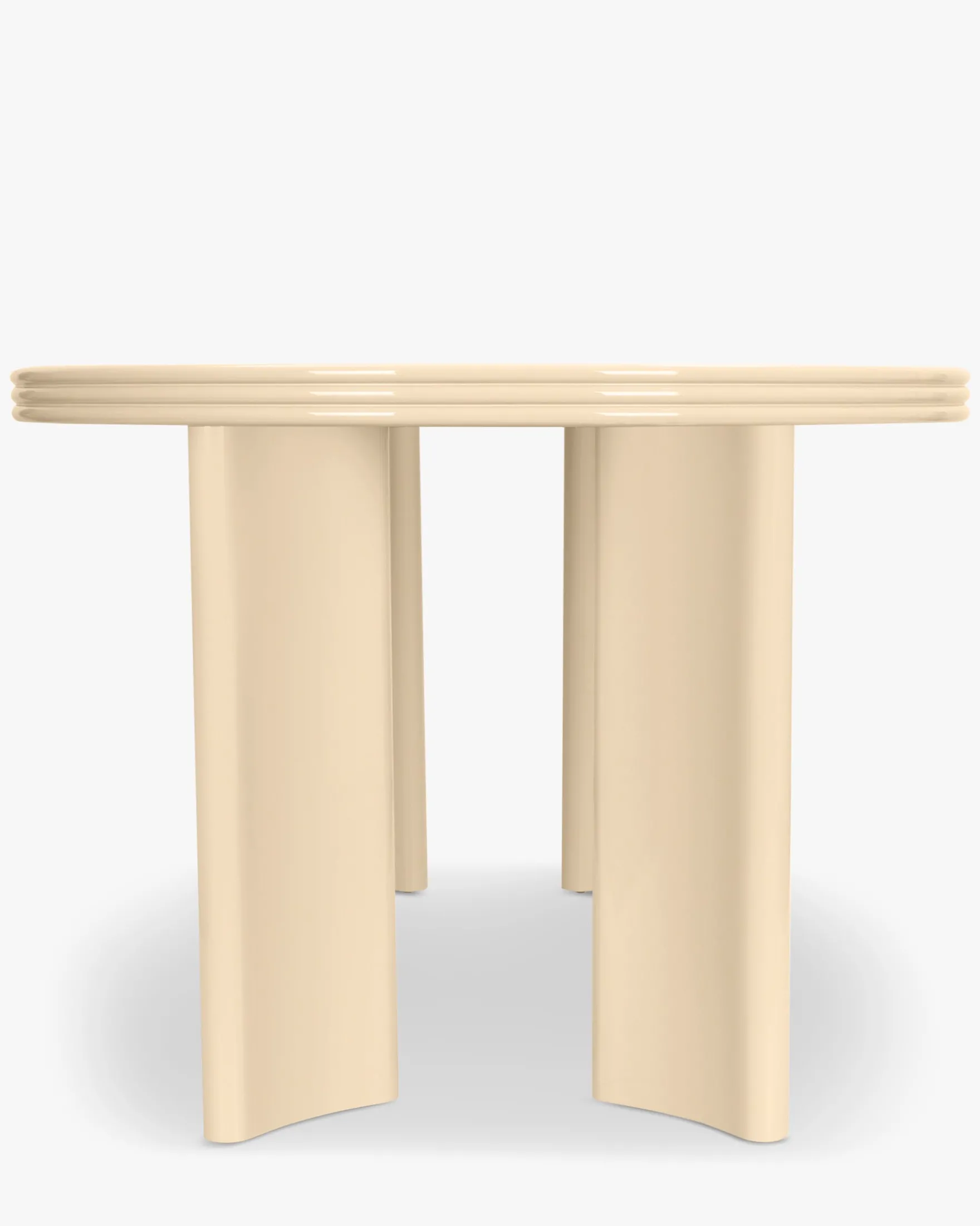 Table à manger extensible, pour 4-8 personnes, Bois beige glossy, L100-180 Mira