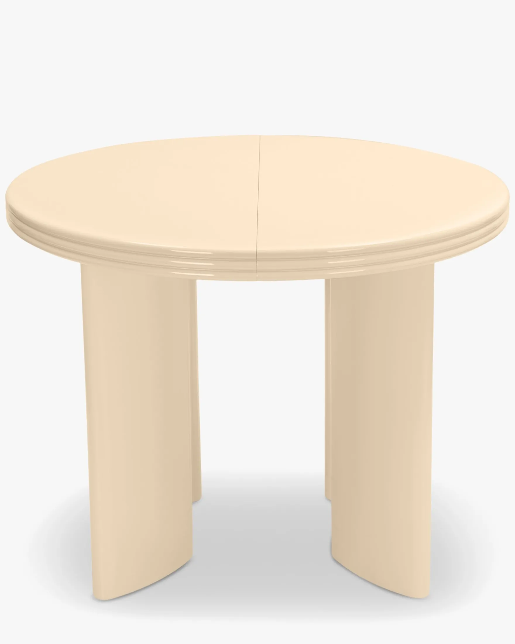 Table à manger extensible, pour 4-8 personnes, Bois beige glossy, L100-180 Mira