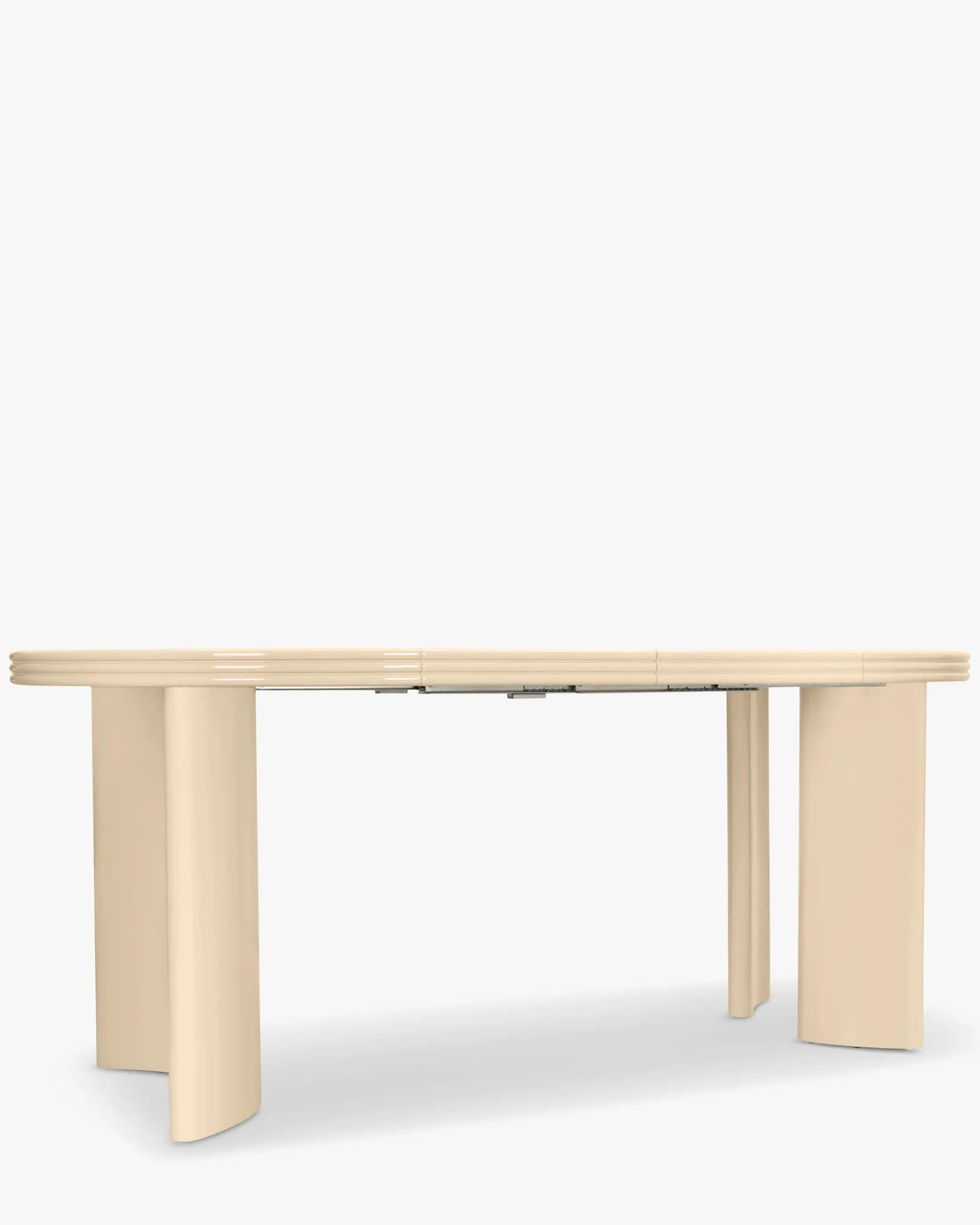 Table à manger extensible, pour 4-8 personnes, Bois beige glossy, L100-180 Mira