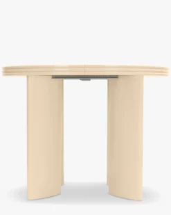 Table à manger extensible, pour 4-8 personnes, Bois beige glossy, L100-180 Mira