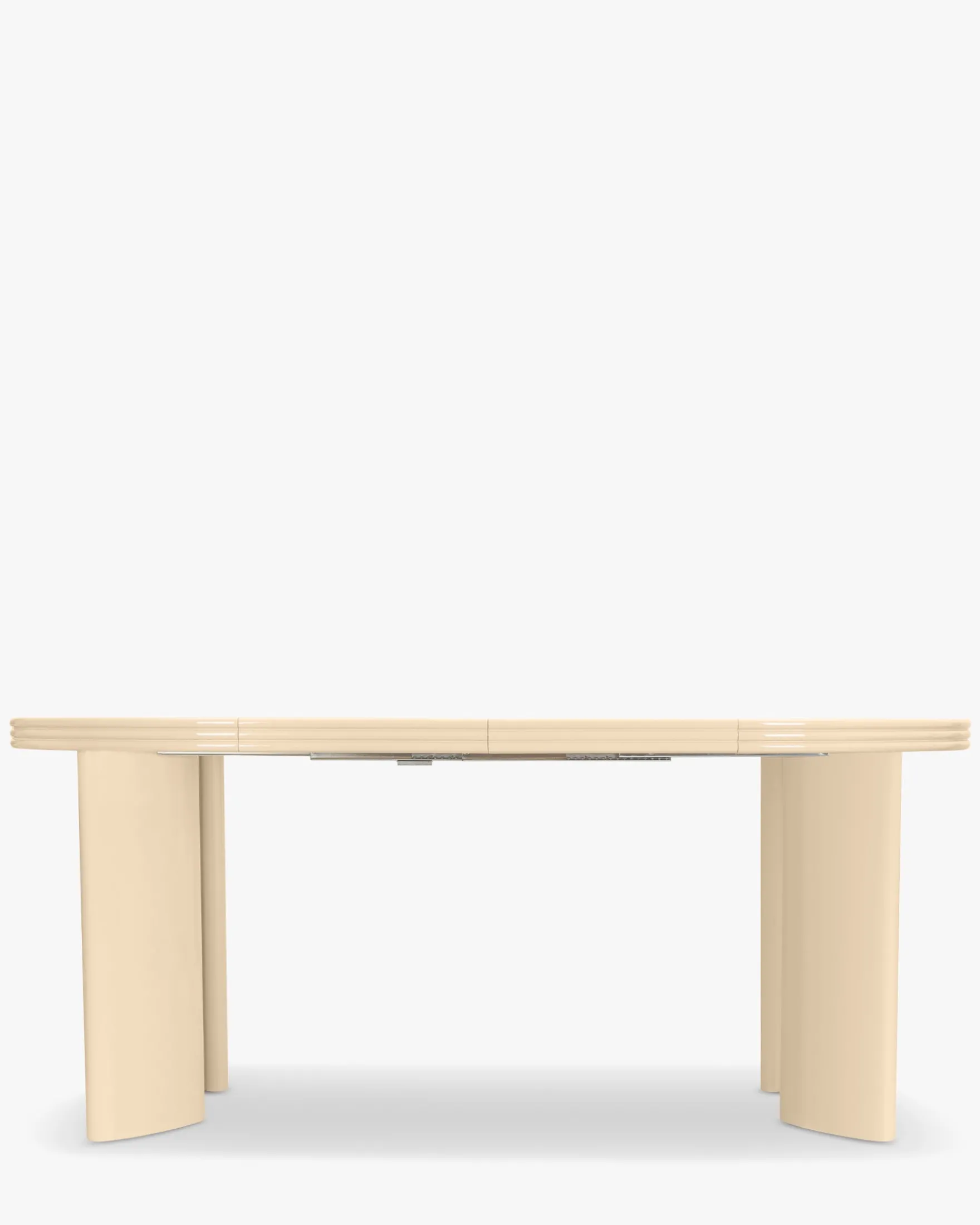 Table à manger extensible, pour 4-8 personnes, Bois beige glossy, L100-180 Mira