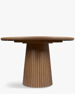 Table à manger extensible, pour 4-6 personnes, Bois noyer, L120-160 Tamia