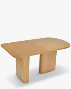Table à manger extensible, pour 4-6-8 personnes, Bois blond, L160-195-230 Columbia