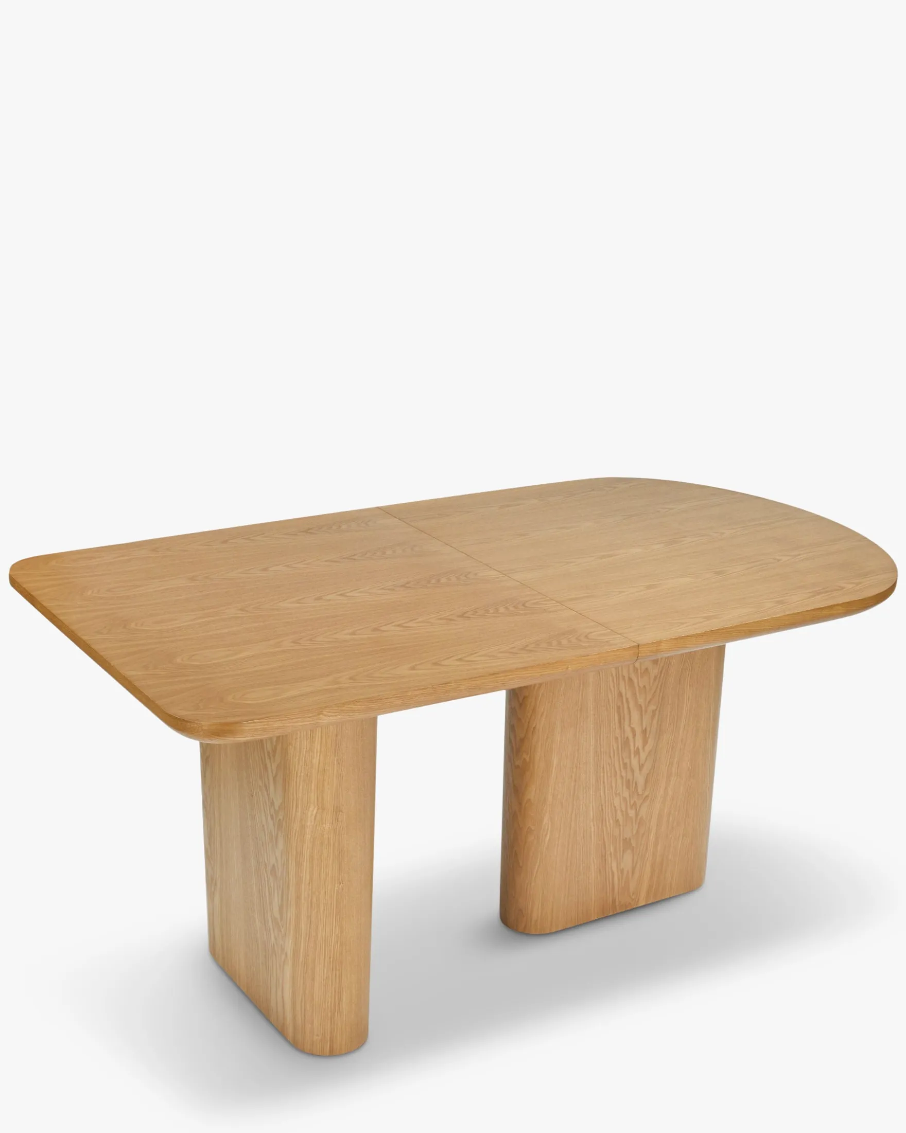 Table à manger extensible, pour 4-6-8 personnes, Bois blond, L160-195-230 Columbia