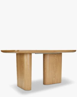 Table à manger extensible, pour 4-6-8 personnes, Bois blond, L160-195-230 Columbia