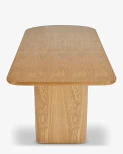 Table à manger extensible, pour 4-6-8 personnes, Bois blond, L160-195-230 Columbia