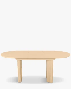 Table à manger extensible, pour 4-6 personnes, Bois beige, L150-190 Adriano