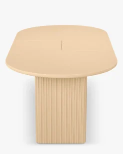 Table à manger extensible, pour 4-6 personnes, Bois beige, L150-190 Adriano