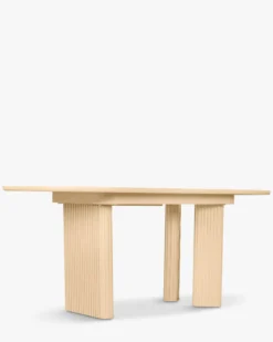 Table à manger extensible, pour 4-6 personnes, Bois beige, L150-190 Adriano