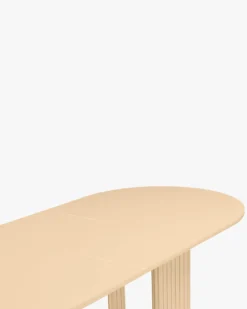 Table à manger extensible, pour 4-6 personnes, Bois beige, L150-190 Adriano