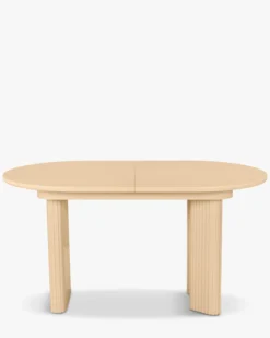 Table à manger extensible, pour 4-6 personnes, Bois beige, L150-190 Adriano