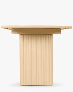 Table à manger extensible, pour 4-6 personnes, Bois beige, L150-190 Adriano