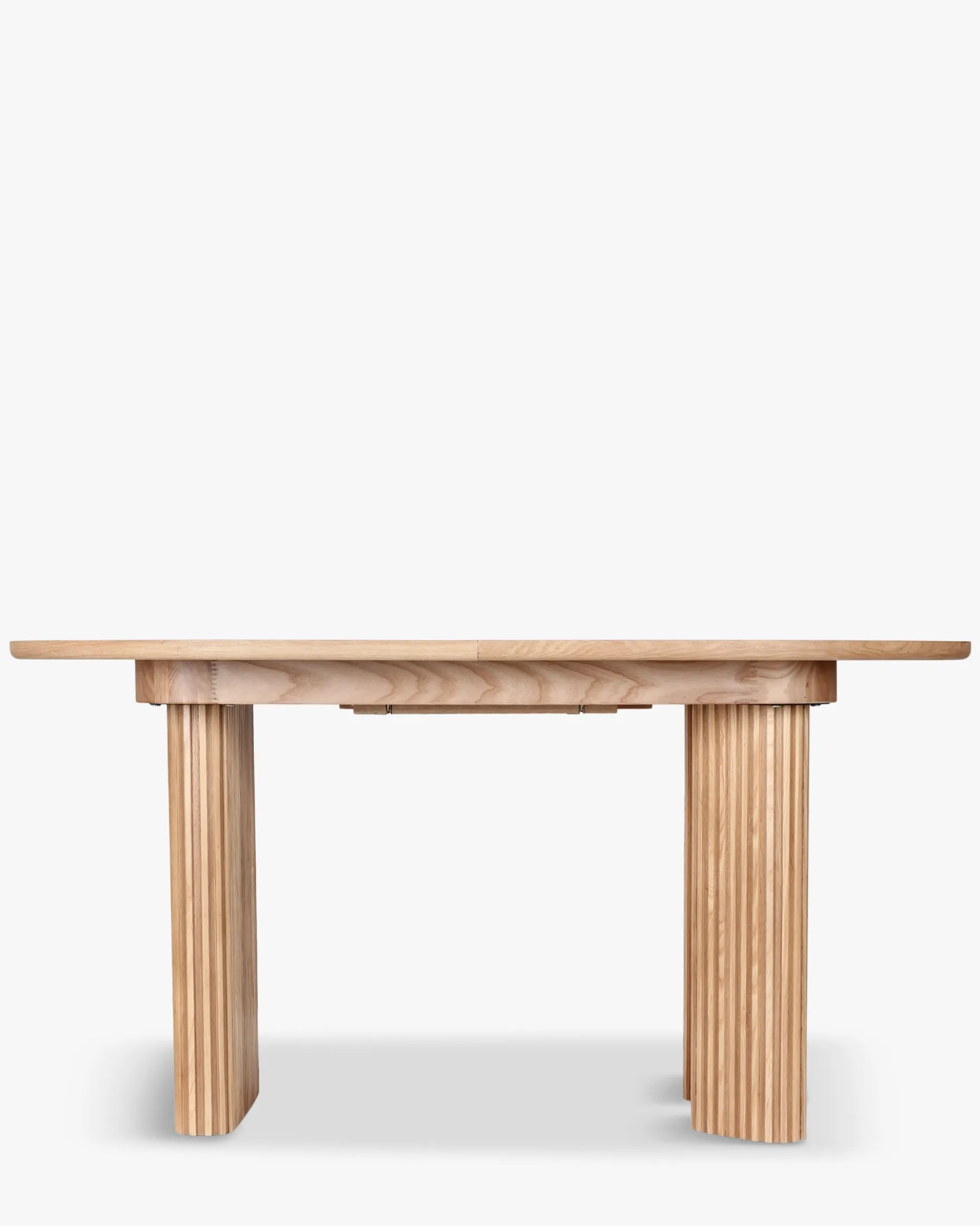 Table à manger extensible, pour 4-6 personnes, Bois de frêne naturel, L150-190 Adriano