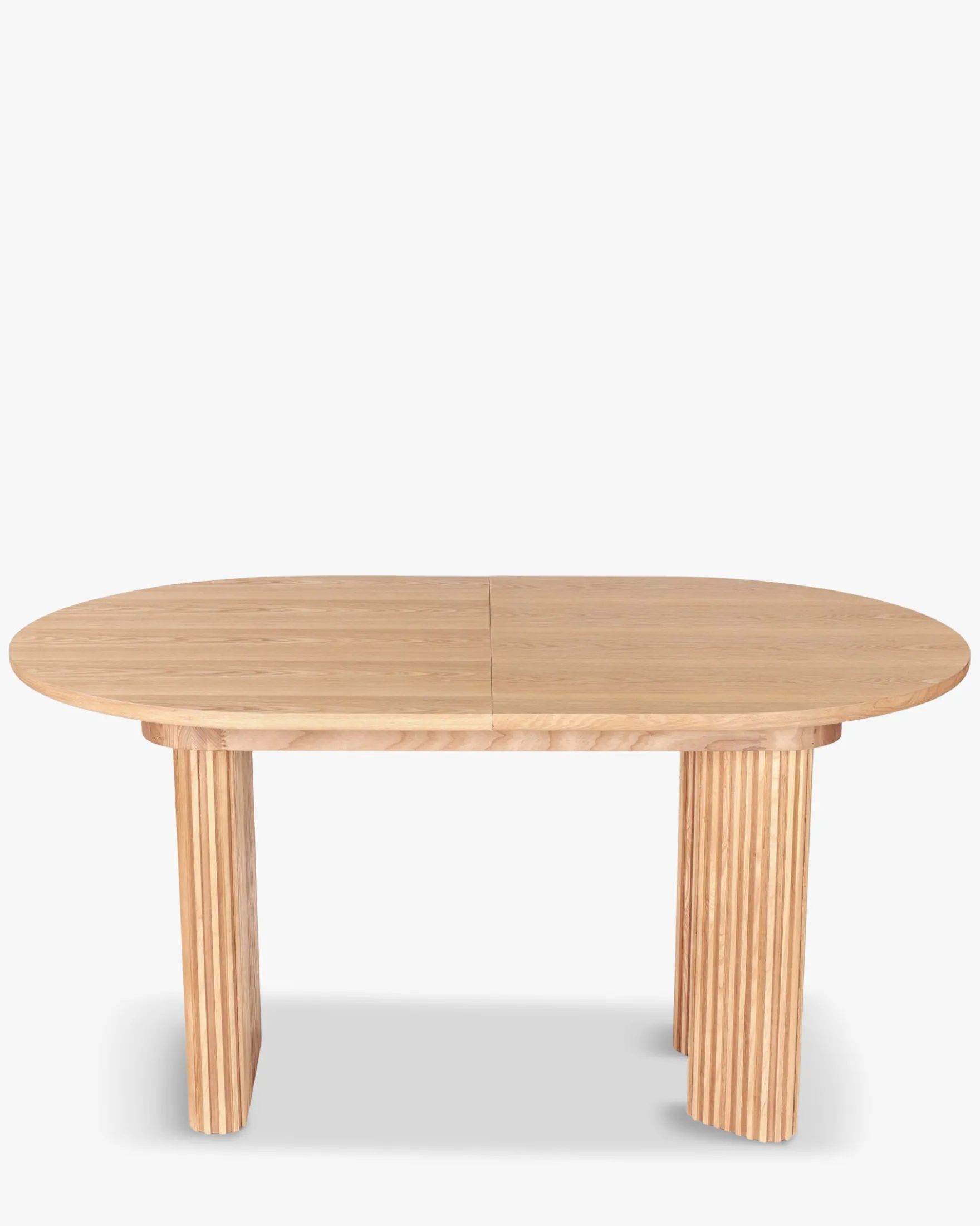Table à manger extensible, pour 4-6 personnes, Bois de frêne naturel, L150-190 Adriano