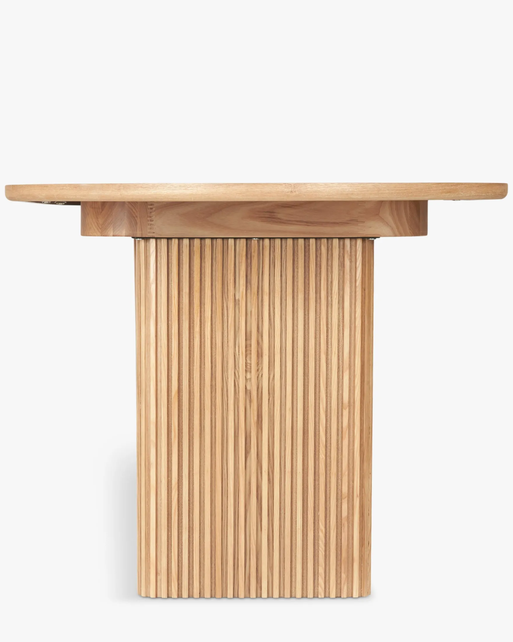 Table à manger extensible, pour 4-6 personnes, Bois de frêne naturel, L150-190 Adriano