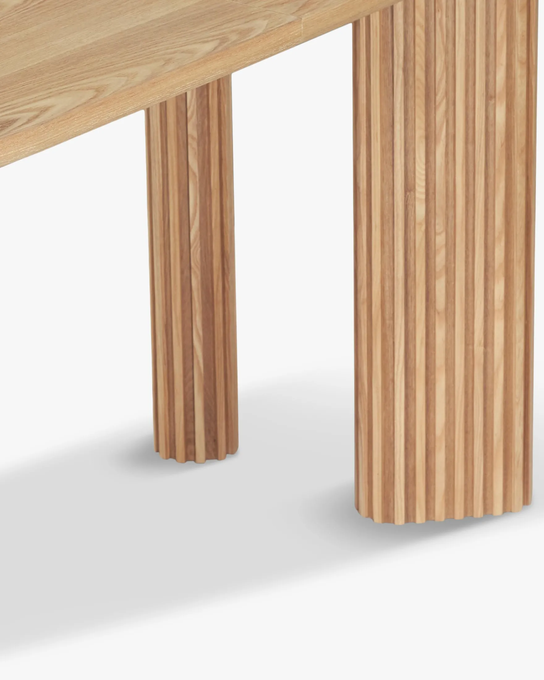 Table à manger extensible, pour 4-6 personnes, Bois de frêne naturel, L150-190 Adriano