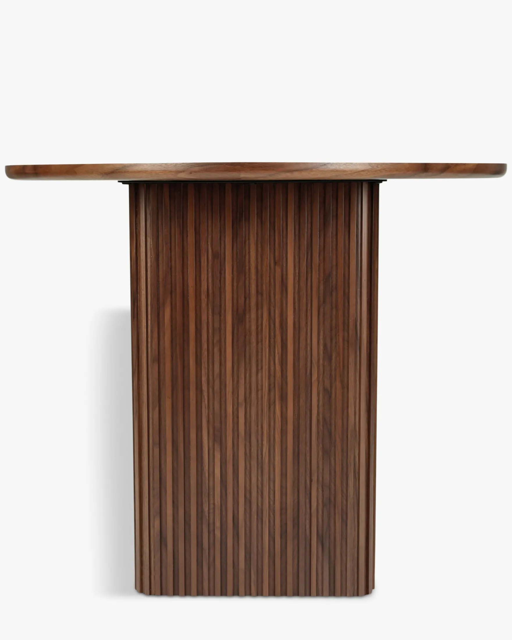 Table à manger, pour 4 personnes, Bois de noyer veiné, L150 Adriano