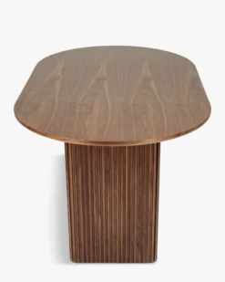 Table à manger, pour 4 personnes, Bois de noyer veiné, L150 Adriano